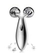 Rikss 3D Roller Face Massager Jade Skin Tightening Lifting Tool Silver
