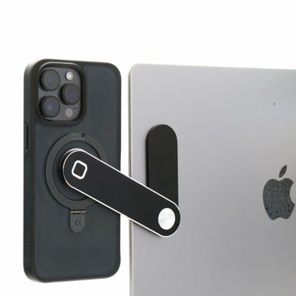TechLok SideEye Phone Mount Magnetic Holder for Laptop Smartphone Silver