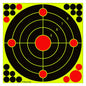 PTPHJEG Silhouette Splatter Targets 12x12 inch Fluorescent Yellow 10 Pack