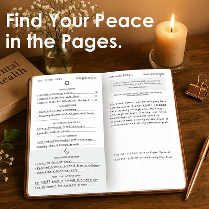 91-Day Self-Care Journal Guided Wellness Gratitude Planner Mental Health
