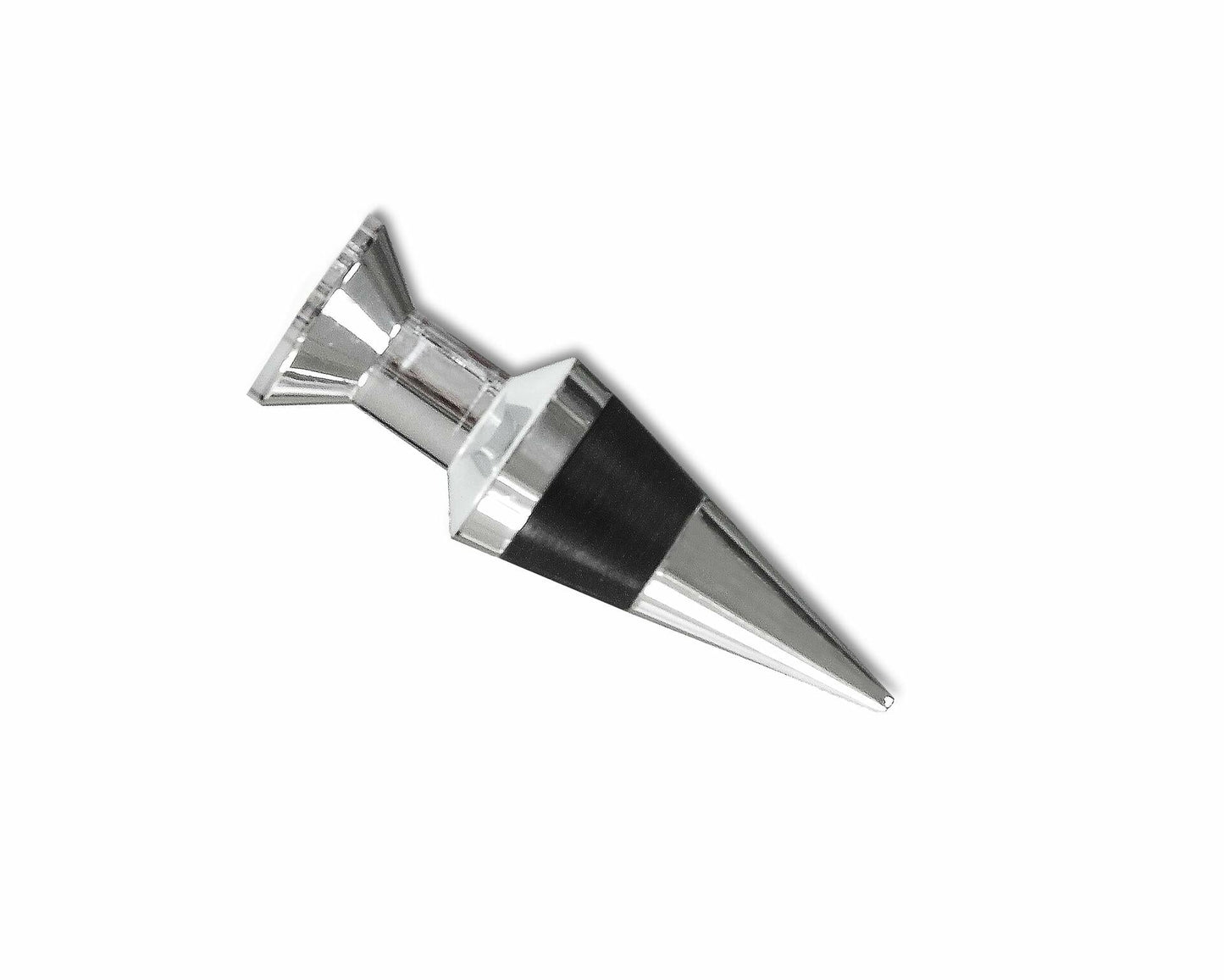 Lutong Brass Wine Bottle Stopper Set with Stainless Steel Pourer & Stand 4pcs