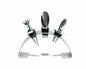 Lutong Brass Wine Bottle Stopper Set with Stainless Steel Pourer & Stand 4pcs