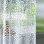 Ga-Geetopia EVA Clear Shower Curtain Liner Pebble Pattern 72x92 Inch