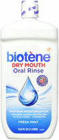 Biotene Oral Rinse Mouthwash Dry Mouth Treatment Fresh Mint 33.8 fl oz