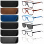 ZONLON Reading Glasses 6 Pack Blue Light Blocking Spring Hinge 3.50 Size
