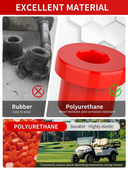 OVAS HOO Club Car Precedent Front Bushing Kit Polyurethane Black 2004-up