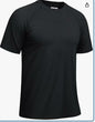 Haimont Mens UPF 50+ Fishing Shirt Quick Dry Short Sleeve Workout Tee 3XL Black