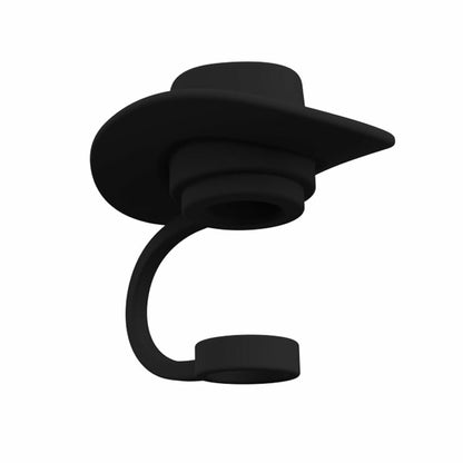 Zhoxod 6PCS Silicone Straw Covers Caps for 40oz Stanley Cups Cowboy Hat Color