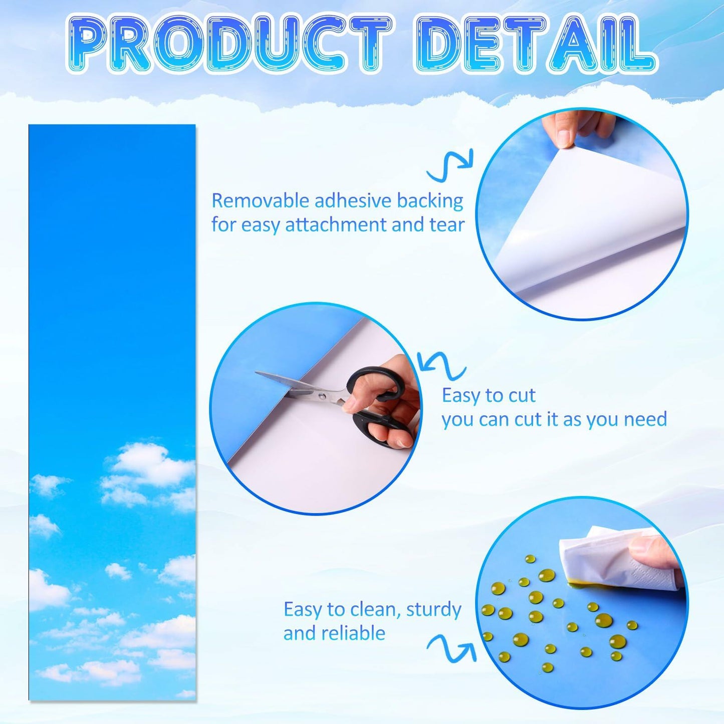 Ninehaoou School Locker Wallpaper 12x36in 4pcs Sunset Sky Clouds Fresh Color