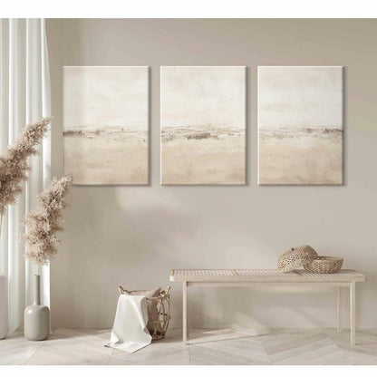 Baccone Mid Century Modern Wall Art Set of 3 Sage Green 12x16 Inch Canvas