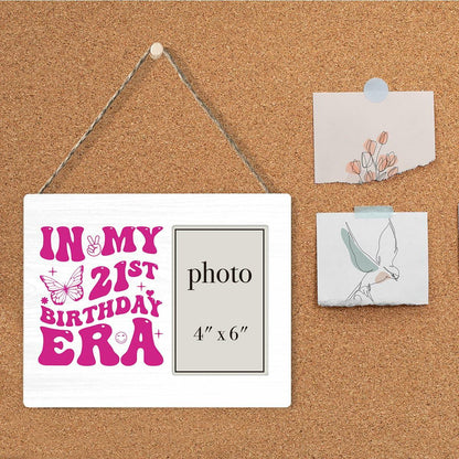 CIANMGD 21st Birthday Wood Picture Frame Polychrome 8x10 Inch