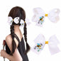 XEININVU Bee Hair Clips Toddler Girls Bowknot Hair Barrettes Yellow White 2PCS