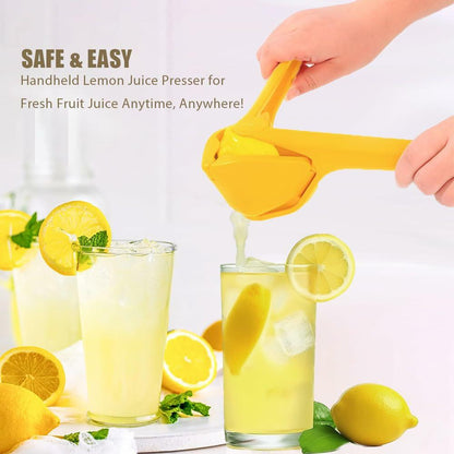Iosjeude Lemon Squeezer Manual Citrus Juicer Foldable Yellow Plastic 1 Pc