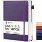 Winkooy Leather Hardcover Lined Journal Notebook A5 366 Pages Pen Loop