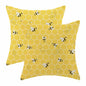 OFIRD Spring Easter Pillow Covers 18x18 Pack of 2 Pink Green Bunny Floral