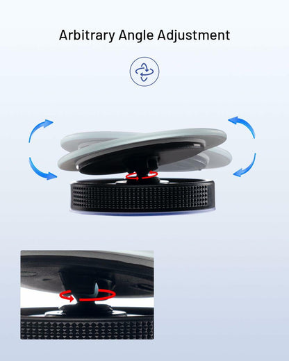 WildAuto Blind Spot Mirrors 2 Pack Round Frameless HD Glass Black 2"