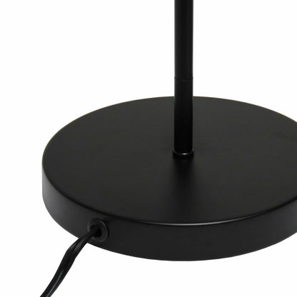 Simple Designs LT1237-BLK 24" Cosmic Glow Orb Table Lamp Black Brass