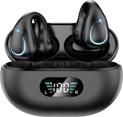KESAIYI Bluetooth 5.3 Wireless Bone Conduction Sport Earbuds Black