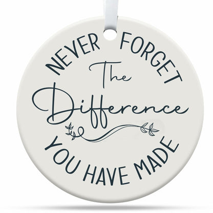 TinhCD Store Thank You Nurse Gift Ceramic Christmas Ornament Elegant