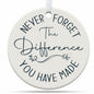 TinhCD Store Thank You Nurse Gift Ceramic Christmas Ornament Elegant