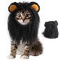 ITESSY Cat Halloween Costume Black Lion Mane Wig Hat Size S