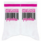 FujLoy Together We Fight Cancer Socks Chemo Awareness Survivor Gift Size 8