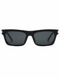 Appassal Retro Rectangular Sunglasses Unisex Black/Dark Gray AP3752 Open Box