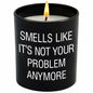 GAUDORA Vanilla Lavender Scented Soy Wax Candle 10oz Funny Retirement Gift