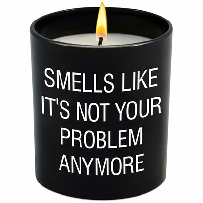 GAUDORA Vanilla Lavender Scented Soy Wax Candle 10oz Funny Retirement Gift