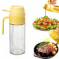 MDZF SWEET HOME Oil Sprayer 18.6oz 2-in-1 Olive Oil Dispenser Bottle Yellow