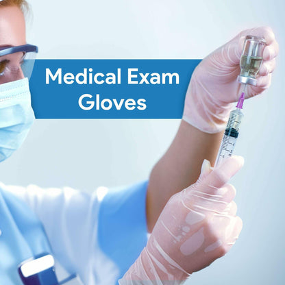 ProHeal Vinyl Disposable Gloves Clear Powder & Latex Free 100 Count Size S