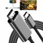 C.CURTING Switch Dock for N/S OLED 4K HDMI USB 3.0 Type C PD Charge Gray 2M