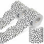 PerKoop Bulletin Board Borders 2 Rolls 131ft Dots White Background
