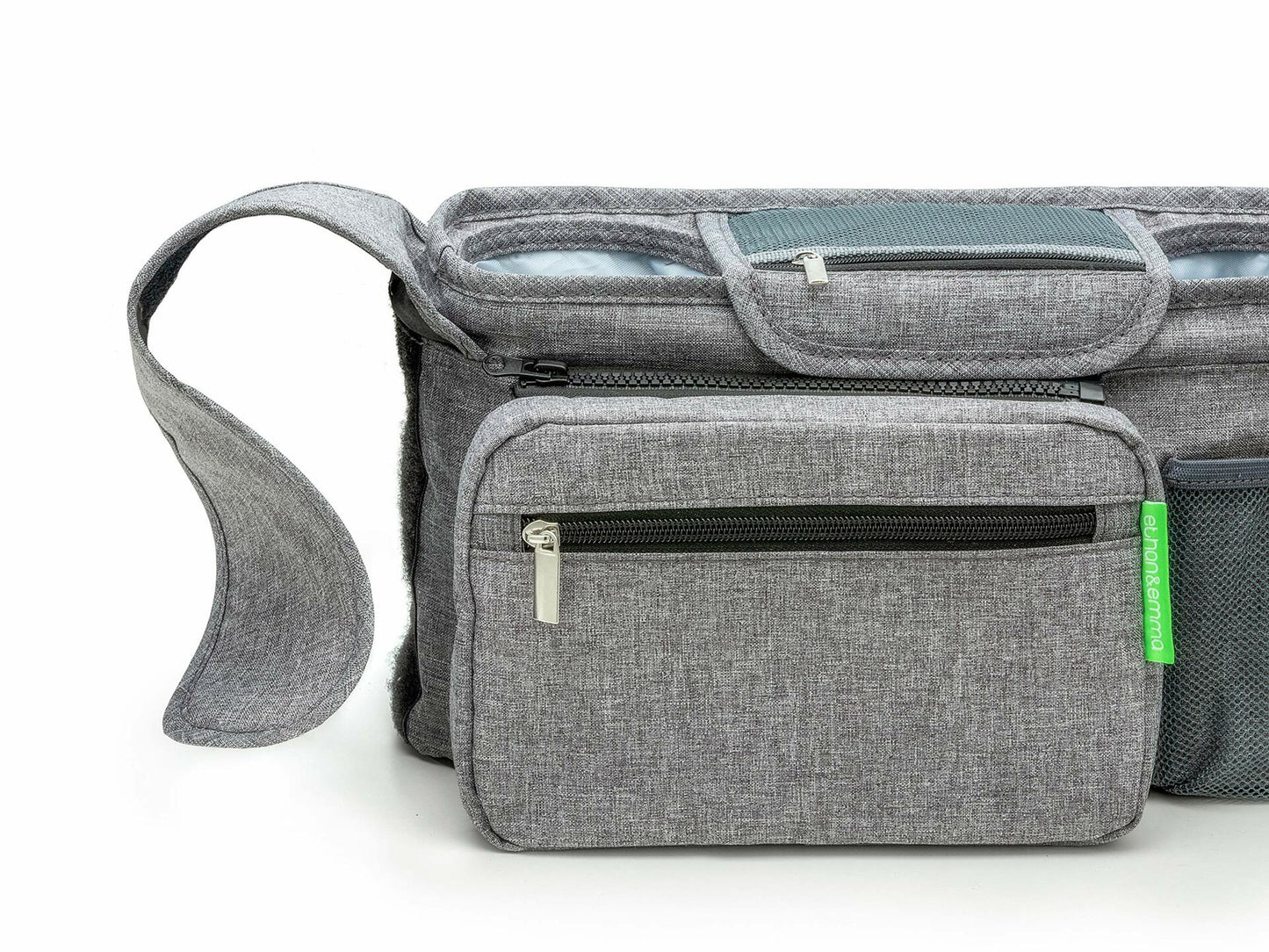 Ethan & Emma Universal Stroller Organizer Insulated Cup Holders Diaper Storage