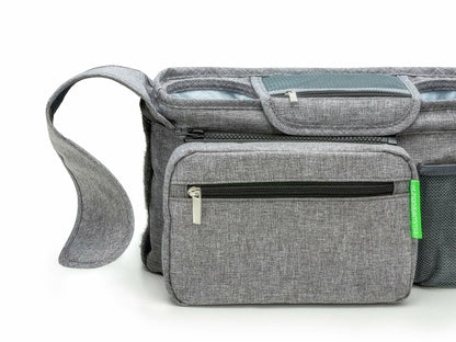 Ethan & Emma Universal Stroller Organizer Insulated Cup Holders Diaper Storage