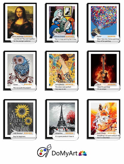 DoMyArt Paint by Numbers Kit Adults DIY Acrylic Painting Nature 16x20 Inch