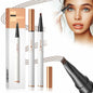 YIWANLLE Eyebrow Microblading Pen 3D Waterproof 4 Fork Tip Light Coffee 1 Count