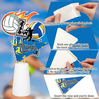 Weekgrat Volleyball Party Decorations Table Centerpiece 4x6 Photo Holders 30 PC