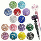 KUNHEHO 130 Pcs Mixed Color Wooden Round Beads for DIY Crafts & Accessories