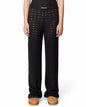 florence by mills Women's Le Pointelle Wide Leg Pant, Black, Large