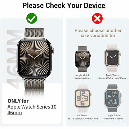 T Tersely 3-Pack Apple Watch Series 11/10 46mm Case with Tempered Glass