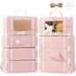 YODYZJ 20-Piece Mini Suitcase Party Favor Boxes Pink Small 6.55x3.85x2.45in