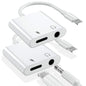 esbeecables Lightning to 3.5mm Audio & Charger Adapter 3-Port Lightweight