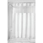 InterDesign Fabric Shower Curtain White Clear 72x72 Inches