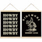 TAEDIN Western Wall Art Poster Hanger Frame Set of 2 Black 12x16