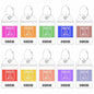 10 Pack Princess Clear Luggage Tag Holders with Steel Loops for Cruise Ships