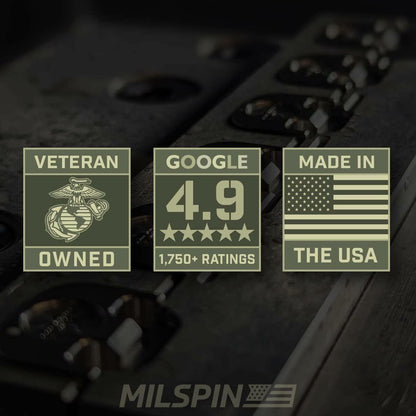 Milspin Glock Slide Back Plate American Flag CNC Stainless G43 G43X G48