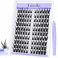 Yaiseiko Self-Adhesive Manga Lash Clusters 120pcs 8-16mm No Glue Kit
