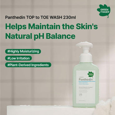 GREEN FINGER Panthedin Wasch- & Shampoobad Kopf bis Fuß 230 ml Empfindliche Haut