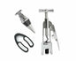 Lutong Wing Corkscrew Wine Opener Set w/ Foil Cutter & Stopper Chrome